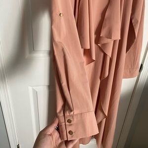 Pink duster jacket / trench coat